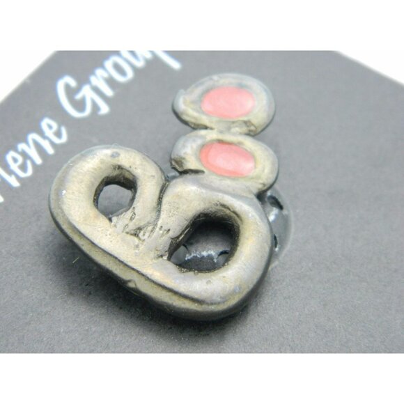 Vintage Halloween BOO Black Orange Red Enamel Darlene Group Pin Brooch - Picture 2 of 4